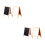 4Pcs Sturdy Wooden Student Chalk Board Erasable Small Whiteboard 4