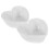 10Pcs White Ceramic Heart Bowls Cute Bowls for Snacks 3