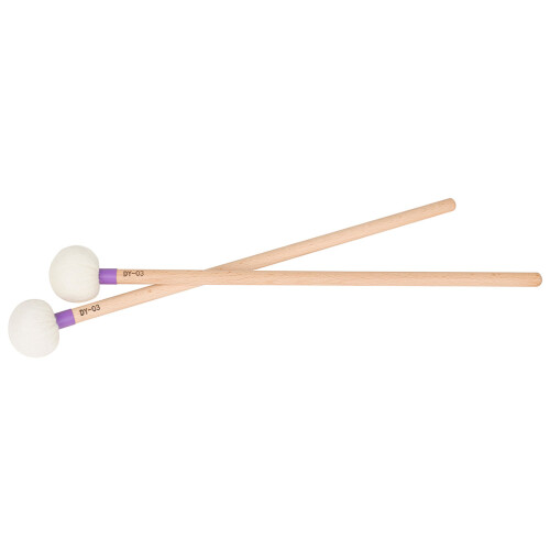 4Pièces Baguettes Percussion Professionnelles Feutre Érable Violet 2
