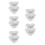10Pcs White Ceramic Heart Bowls Cute Bowls for Snacks 5