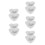10Pcs White Ceramic Heart Bowls Cute Bowls for Snacks 8