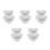 10Pcs White Ceramic Heart Bowls Cute Bowls for Snacks 4