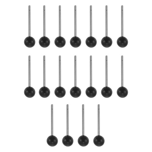 100Pcs Simulated Black Plastic Doll Eyes DIY Craft Doll Accessories 2