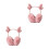 2Pcs Soft Pink Plush Winter Ear Muffs Comfortable Outdoor 7
