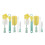 2Pcs Multi-Use Milk Bottle & Straw Brushes Durable Sponge Cleaning Set 6