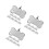 24Pcs Stainless Steel Dog Tags Bone Shape Pet Id Tags Silver Durable 5
