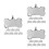24Pcs Stainless Steel Dog Tags Bone Shape Pet Id Tags Silver Durable 4