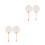 4Pcs Versatile DIY Fans White Paper Thick Wood Handle for Craft 5