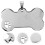 24Pcs Stainless Steel Dog Tags Bone Shape Pet Id Tags Silver Durable 11