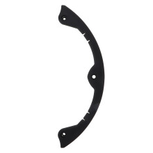 3Sets Skateboard Deck Bumper Impact Strips Black Pbt Protection