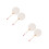 4Pcs Versatile DIY Fans White Paper Thick Wood Handle for Craft 6