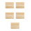 5Pièces Bamboo Beige Design Pour Salle De Bain Spa 4