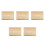 5Pièces Bamboo Beige Design Pour Salle De Bain Spa 5