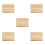 5Pièces Bamboo Beige Design Pour Salle De Bain Spa 8