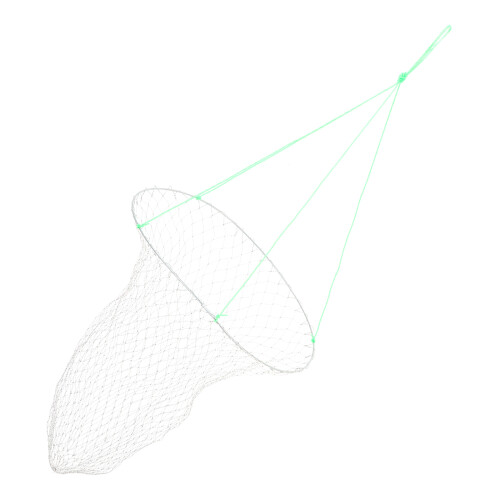 2Pcs Foldable Fishing Net Durable Portable Crab Bait Cage 2