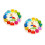 2Pcs Baby Wooden Clock Toy Assorted Color Sorting Beads Learning Game 3