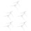 10Pcs Plastic Xmas Tree Base Stands Sturdy White Tree Holders for Home 8