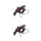 2Pcs Black Wire Controller for Bike Simple Use Bike Wire Lock 4