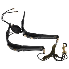 4Pcs Adjustable Black Saxophone Strap Padded Shoulder Neck Harness