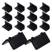400Pcs Black Plastic Cargo Corner Protectors for Box Strap Edge Guards