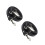 2Pcs Black PU Shoulder Strap Replacement for 10