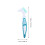 4Pcs Plastic Turtle Shell Brush Sky-Blue Double-Sided for 11