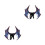 2Pcs Purple Costume Creative 3D Wing Props for Kids 5