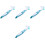 4Pcs Plastic Turtle Shell Brush Sky-Blue Double-Sided for 5