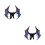 2Pcs Purple Costume Creative 3D Wing Props for Kids 9