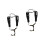 2Pcs Black Padded Saxophone Harness Strap Adjustable Neck Strap 4