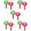 10Pcs Sturdy PVC Reusable Voting Paddle Multi Color Teacher Board 8