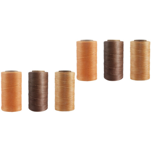 6Pcs Waxed Line Sewing Thread Assorted Color Durable Stitching Cord 1