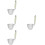 4Pcs Stainless Steel Pasta Strainers with Handle Silver Noodle Basket 8
