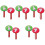 10Pcs Sturdy PVC Reusable Voting Paddle Multi Color Teacher Board 3