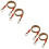 2Pcs Adjustable Light Brown Pe Swing Rope for Tree Swings Durable 6