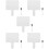 5Sets Double Sided Dry Erase Answer Paddles White Plastic Wood Boards 7