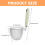 4Pcs Stainless Steel Pasta Strainers with Handle Silver Noodle Basket 10