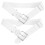 10Pcs Elastic Baseball Belt for Youth Men White Adjustable PU 1