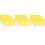 12Pcs Yellow Match Referee Flags High Visibility Handheld Sports Flags 6
