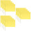 12Pcs Yellow Match Referee Flags High Visibility Handheld Sports Flags 8