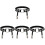 4Pcs Black Punk Leg Garters Adjustable Rivet Belts 2