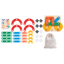 4Sets Wooden Educational Puzzle Toy Colorful Plaything