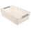 5Pcs White Plastic Storage Basket for Kitchen Bathroom Use 1