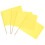 12Pcs Yellow Match Referee Flags High Visibility Handheld Sports Flags 3