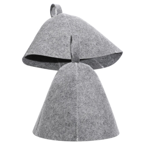 10Pcs Reusable Felt Sauna Cap Durable Sweat-Absorbing Bath Hat