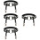4Pcs Black Punk Leg Garters Adjustable Rivet Belts 5