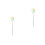 2Pcs Green Baking Tool Cake Needle Stainless Steel for Cake Testing 6