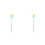2Pcs Green Baking Tool Cake Needle Stainless Steel for Cake Testing 9