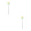 2Pcs Green Baking Tool Cake Needle Stainless Steel for Cake Testing 5