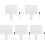 5Sets Double Sided Dry Erase Answer Paddles White Plastic Wood Boards 4